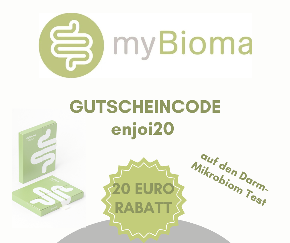 ENJOI Biogena Rabattcodes Gutscheincodes MyBioma Rabattcode MyBioma Gutscheincode Gutscheine Ernährungsberatung Darmmikrobiom Mikrobiom